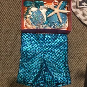 Dazzled out 34-B Mermaid Bra + high waisted shorts